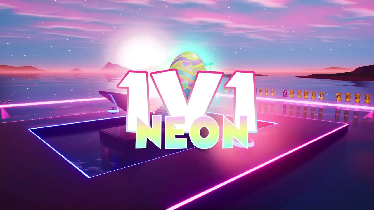 Vignette de la map NEON 1V1 | EASTER EVENT